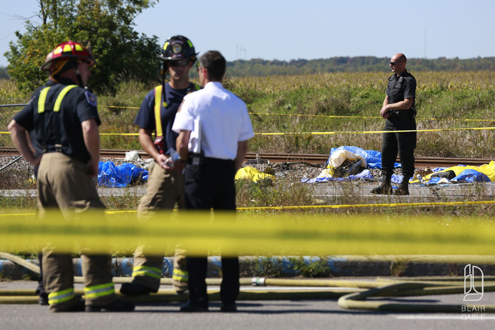Fatal accident involving a City of Ottawa Bus and a Via Rail train in Ottawa