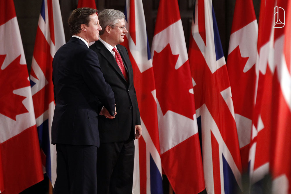 British Prime Minister David Cameron in Ottawa